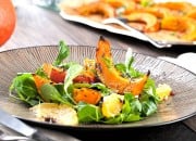 Feldsalat mit Kürbis und Orangen