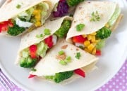 Low Carb Wraps mit Gemüse